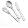 Couverts pour pique-nique - Fourchette, couteau et cuillère - Acier inox - Avec étui - Maped