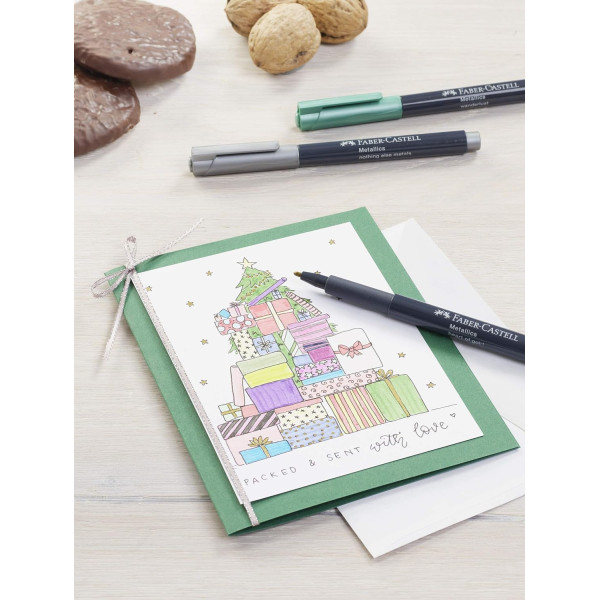 Marqueurs - Or - Argent - Indélébile - Tous supports - Faber-Castell