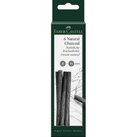 photo-Fusains - Naturel - 20 bâtonnets - Beaux-arts - Dessin - 6-11mm - Faber-Castell