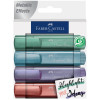 photo-4 surligneurs - Bleu, vert, rose et violet - Métallisée - Mine biseauté - Faber-Castell