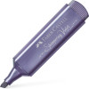 8 surligneurs - Bleu, vert, rose, rouge, violet, gris, jaune - Métallisée - Mine biseautée - Faber-Castell