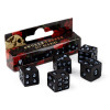 Jeu de dés - 5 dés - Avec motifs crâne et rose - Jeux