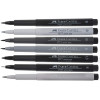 Feutres - Calligraphie - Noir/Gris - Pointe pinceau - Faber-Castell - Pitt Artist Pen