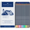 Crayons de couleur - Aquarellable - Boite 12 couleurs pastels - Faber-Castell - Goldfaber Aqua