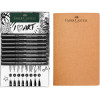 8 feutres + carnet croquis - Noir - Faber-Castell - Pitt Artist Pens - 8 pointes