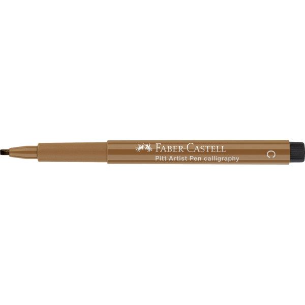 photo-Feutre - Terre d'ombre 180 - Pointe 2,5 mm - Calligraphie - Pitt Artist Pen - Faber-Castell
