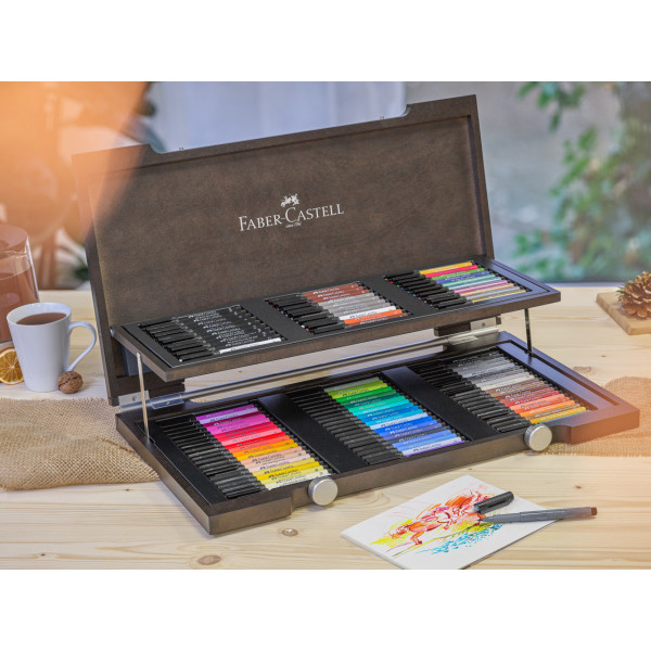 Coffret - Feutres - Beaux-arts - Faber-Castell - Pitt Artist Pen - 90 couleurs