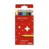 photo-Crayons de couleur - Caran d'Ache - Swisscolor - 12 couleurs - Dessin - Beaux-arts