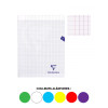 Cahier - 24x32(cm) - Grands carreaux - 96 pages - couverture en polypro - sans spirale - Clairefontaine - Mimesys