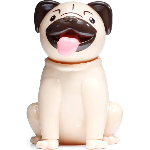 photo-Figurine - Chien - Carlin - Humour - Décoration - 10cm de hauteur