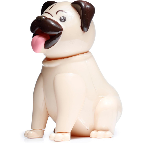 Figurine - Chien - Carlin - Humour - Décoration - 10cm de hauteur
