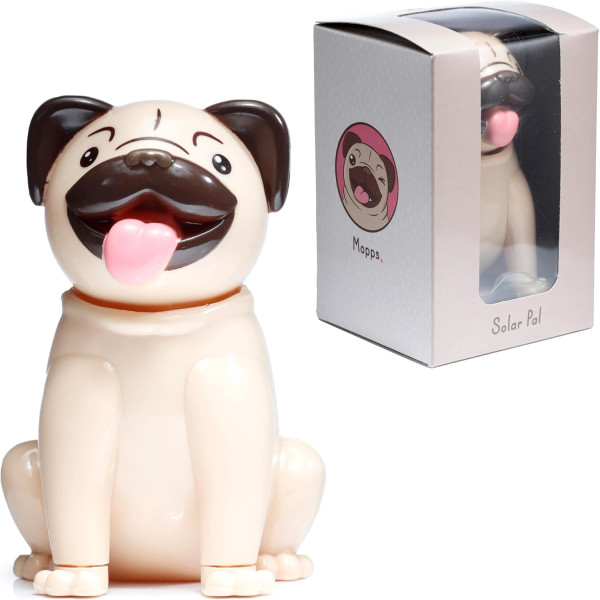Figurine - Chien - Carlin - Humour - Décoration - 10cm de hauteur