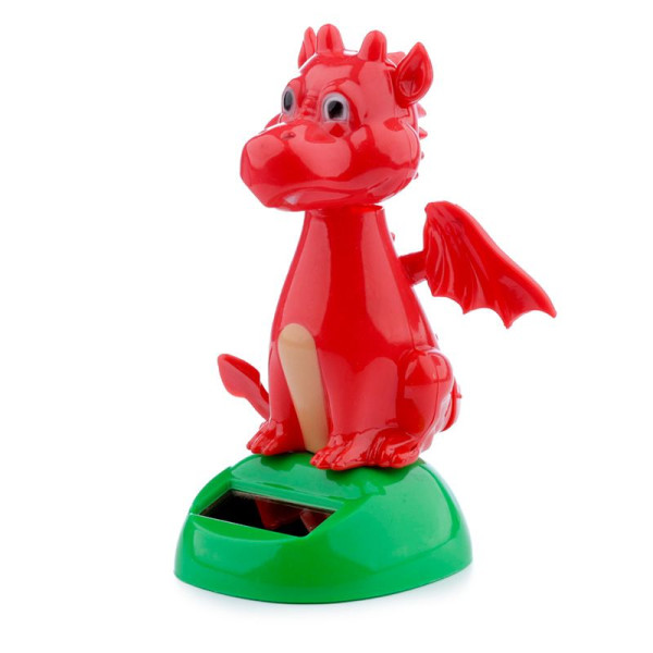 Figurine - Dragon Gallois - Décoration - Pour le bureau - Fonctionne à l'énergie solaire