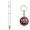 Stylo + porte-clé - Tata d'amour - Idée cadeau originale - Coffret