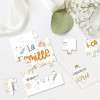Carte puzzle - Annonce naissance originale - La famille s'agrandit - 15x10cm