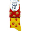 photo-Chaussettes - Burger frites - Humour - Dépareillées - Idée cadeau originale