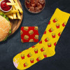 Chaussettes - Burger frites - Humour - Dépareillées - Idée cadeau originale