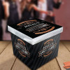 Urne en carton - Noir - Anniversaire - A monter - 20x20x20cm - Cagnotte