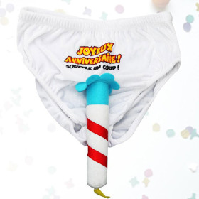 photo-Slip - Bougie anniversaire - Déguisement - Fête - Taille unique - Adulte