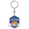 photo-Porte-clés - Un cousin vraiment au top - Métal - Idée cadeau originale