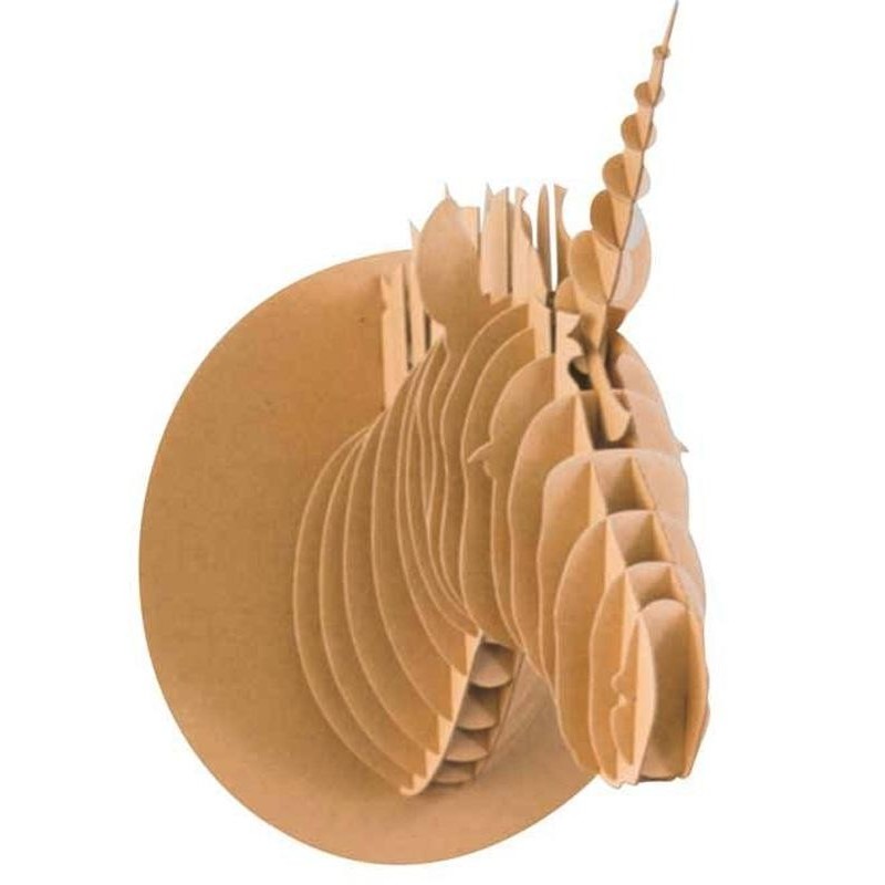 photo-Maquette - Licorne - Carton - A monter et à décorer