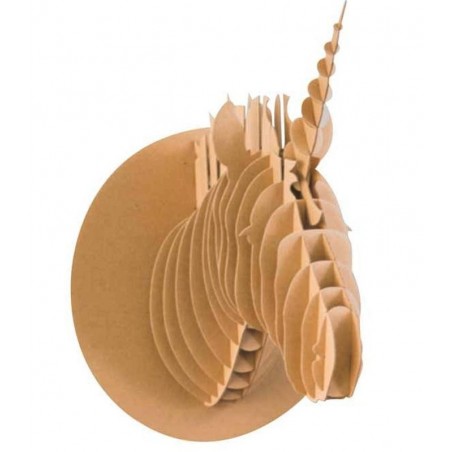 photo-Maquette - Licorne - Carton - A monter et à décorer