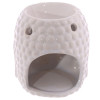 Brûleur en céramique - Pour huile essentielles - Tête de bouddha - Blanc - Décoration