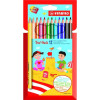 photo - Etui carton de 12 crayons de couleur STABILO Trio thick + 1 taille-crayon