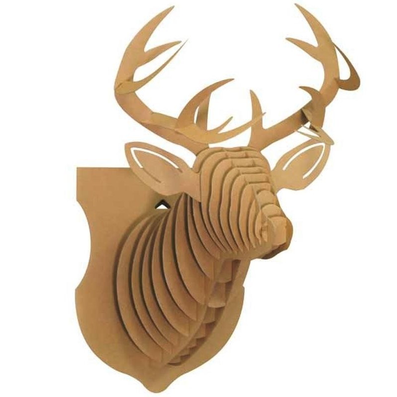 photo-Maquette - Le cerf - Carton - A monter et à décorer