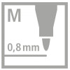Stylo-feutre STABILO pointMax - pointe moyenne - Orange foncé