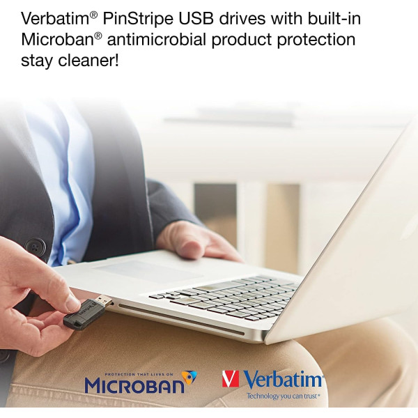 Clé USB - 16GB - PinStripe 2.0 - Verbatim