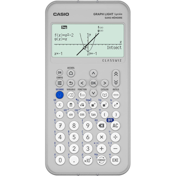 Calculatrice graphique - Graph light - Casio - Mode examen