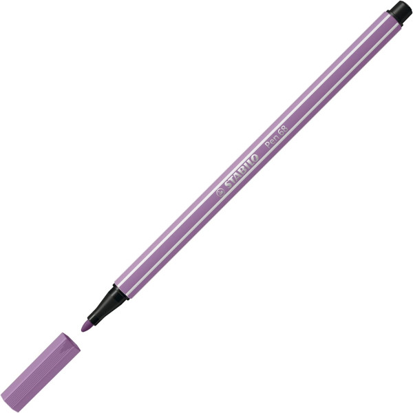 Feutre de dessin STABILO Pen 68 - pointe moyenne - Mauve glycine 62