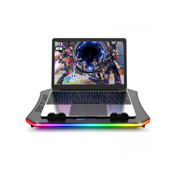 Refroidisseur - Pour ordinateur portable - Compatible de 10 à 17 pouces - Rétroéclairé - Spirit of Gamer - AIRBLADE 1200