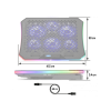Refroidisseur - Pour ordinateur portable - Compatible de 10 à 17 pouces - Rétroéclairé - Spirit of Gamer - AIRBLADE 1200