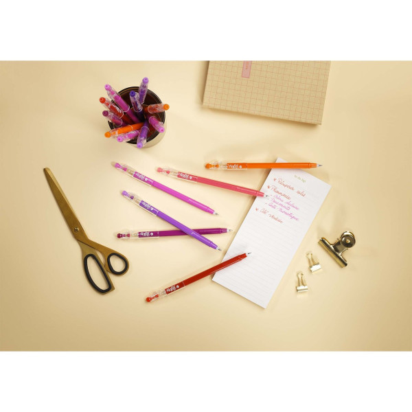 Stylo roller - FriXion Ball Stick - Encre gel - Pointe moyenne 0,7mm - Bleu turquoise - Pilot