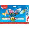 24 Feutres de coloriage - Pointe moyenne - Encre lavable - Maped - Color'peps jungle