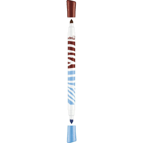 10 feutres de coloriage - Double pointes - 2 en 1 - Encre lavable - Maped - Color'peps duo colors