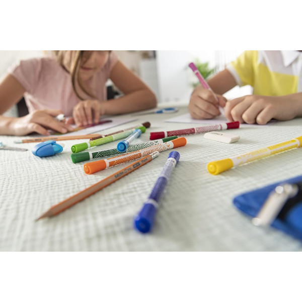 10 feutres de coloriage - Double pointes - 2 en 1 - Encre lavable - Maped - Color'peps duo colors