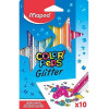 photo - 10 feutres de coloriage - Encre à paillettes - Assortiment - Maped - Color'peps Glitter