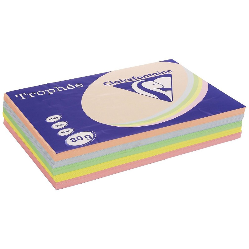 Ramette De Papier Clairefontaine Trophée Couleur Lilas - A4 80g/m² - 500 Feuilles Intenses