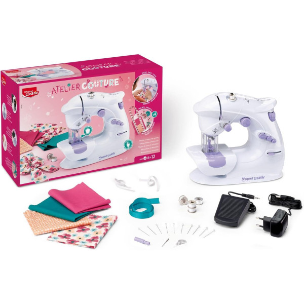 Machine à coudre - Pour enfant - Dès 8 ans - Inclus 4 projets - Maped Creativ