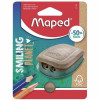 Taille-crayons - 2 trous - Avec réservoir - Maped - Smiling Planet