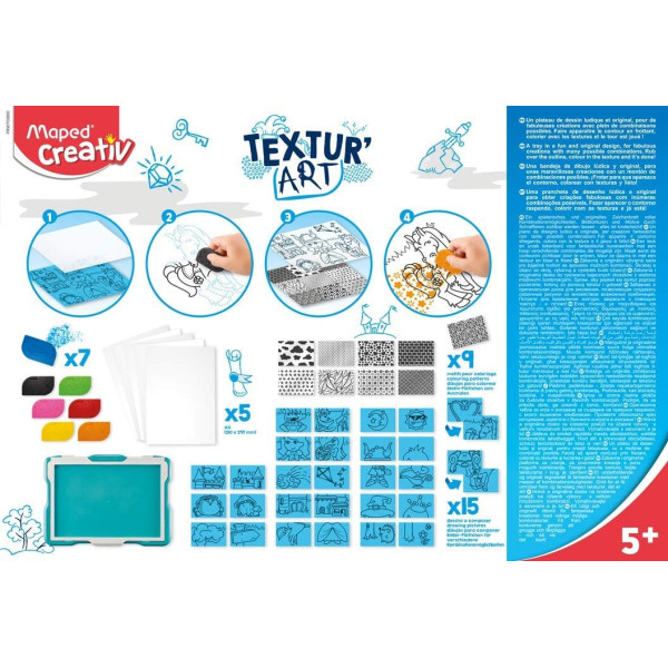 Tablette à dessin - Pour enfant - Dès 5 ans - Effaçable - Inclus modèles - Maped Creativ
