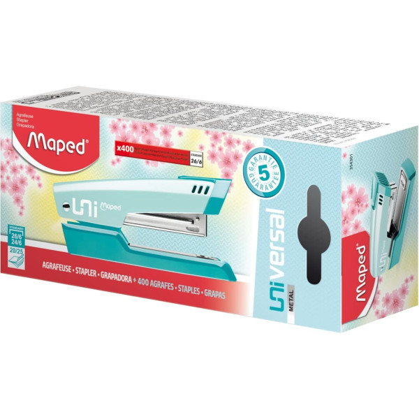 Agrafeuse - Pour agrafes n°24/6 et 26/6 - Métal - Jusqu'à 25 feuilles - Maped