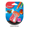 Taille-crayons - 2 trous - Avec réservoir - Pour tailler les crayons de couleur - Maped