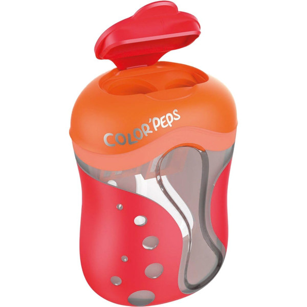 Taille-crayons - 2 trous - Avec réservoir - Pour tailler les crayons de couleur - Maped