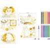 Coffret coloriage - Aquarelle - Pour enfant dès 7 ans - 5 modèles + 18 crayons - Maped