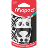 Taille-crayons - 1 trou - Avec réservoir - Panda ou pingouin - Scolaire - Maped