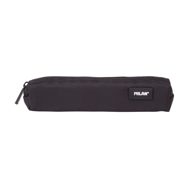 photo-Trousse - Noir - Ronde - Petit modèle - Scolaire - 20,5x4,5x5cm - Milan